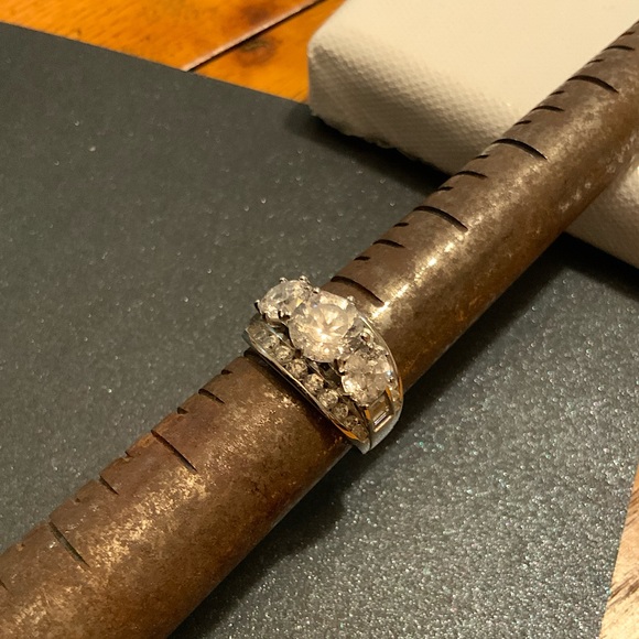 NWOT Sterling Silver & CZ Statement Ring Sz 6.75 - Picture 7 of 14